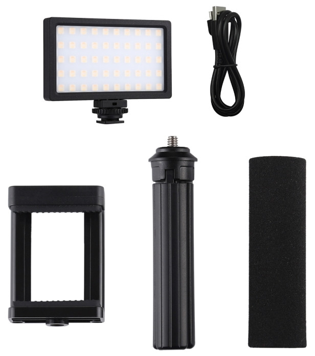 Штатив зі світлом для смартфона Puluz PU461B (RGB)