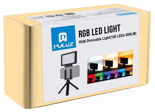 Штатив зі світлом для смартфона Puluz PU461B (RGB)