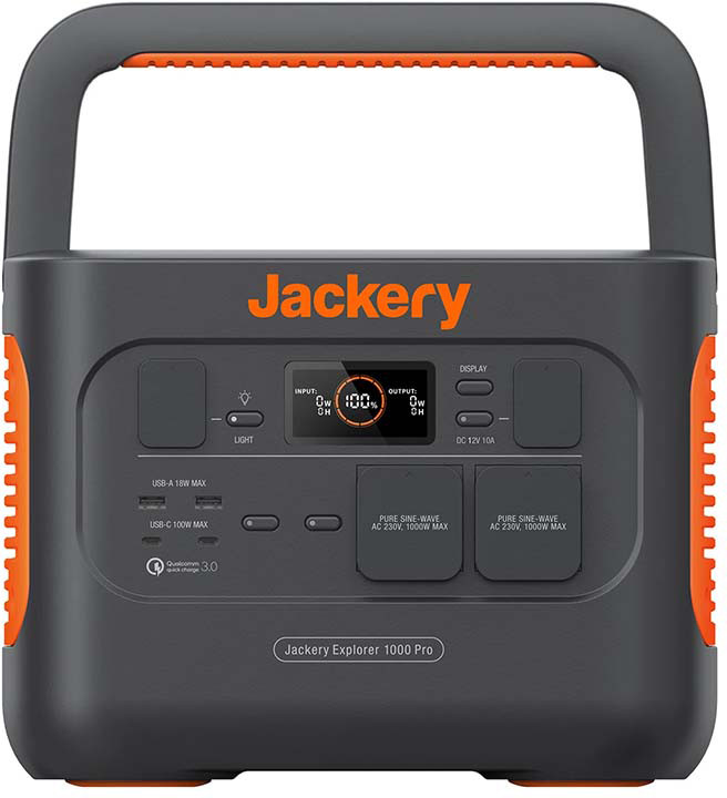 Солнечный генератор Jackery Solar Generator 1000 Pro (Explorer 1000 Pro + 2*Solarsaga 200W) (1002 Вт·ч / 1000 Вт)
