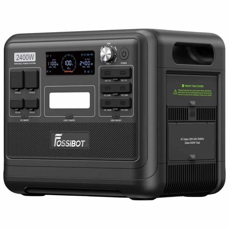 Зарядная станция Fossibot F2400 Black (2048 Вт·ч / 2400 Вт)
