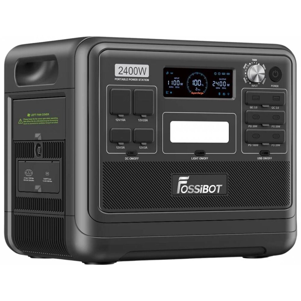 Зарядна станція Fossibot F2400 Black (2048 Вт·ч / 2400 Вт)