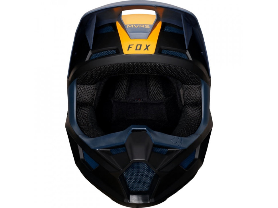 Мотошлем Fox V1 Mata Helmet Navy/Yellow