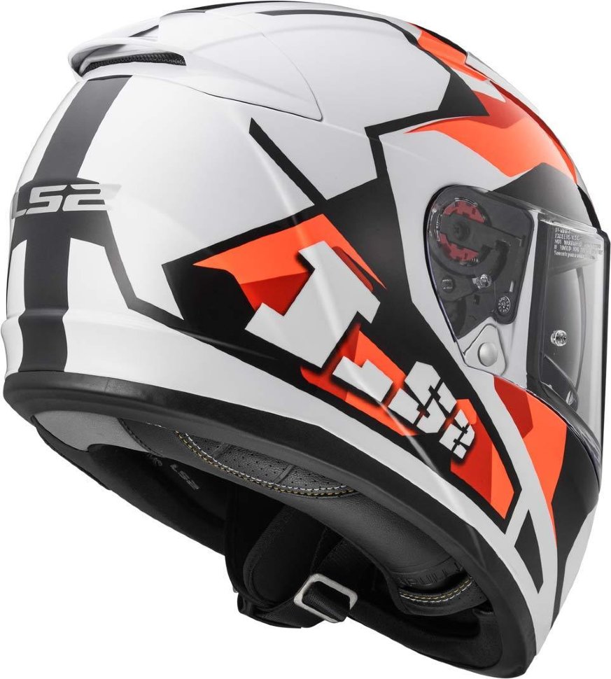Мотошлем LS2 FF390 Breaker Sergent White/Orange