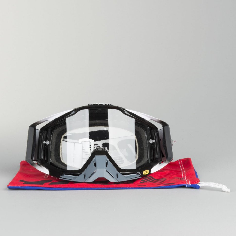 Мото окуляри 100% Racecraft Abyss Black Clear Lens (50100-001-02)