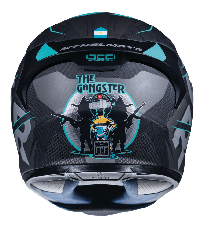 Мотошлем MT Helmets KRE Gloss Snake Carbon Gabri 2018 A8 Matt Black