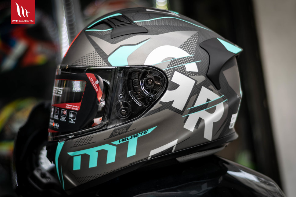 Мотошлем MT Helmets KRE Gloss Snake Carbon Gabri 2018 A8 Matt Black