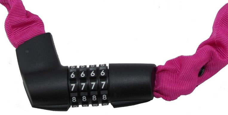 Мотозамок с цепью ABUS 1385/75 Tresor Neon Pink (712654)