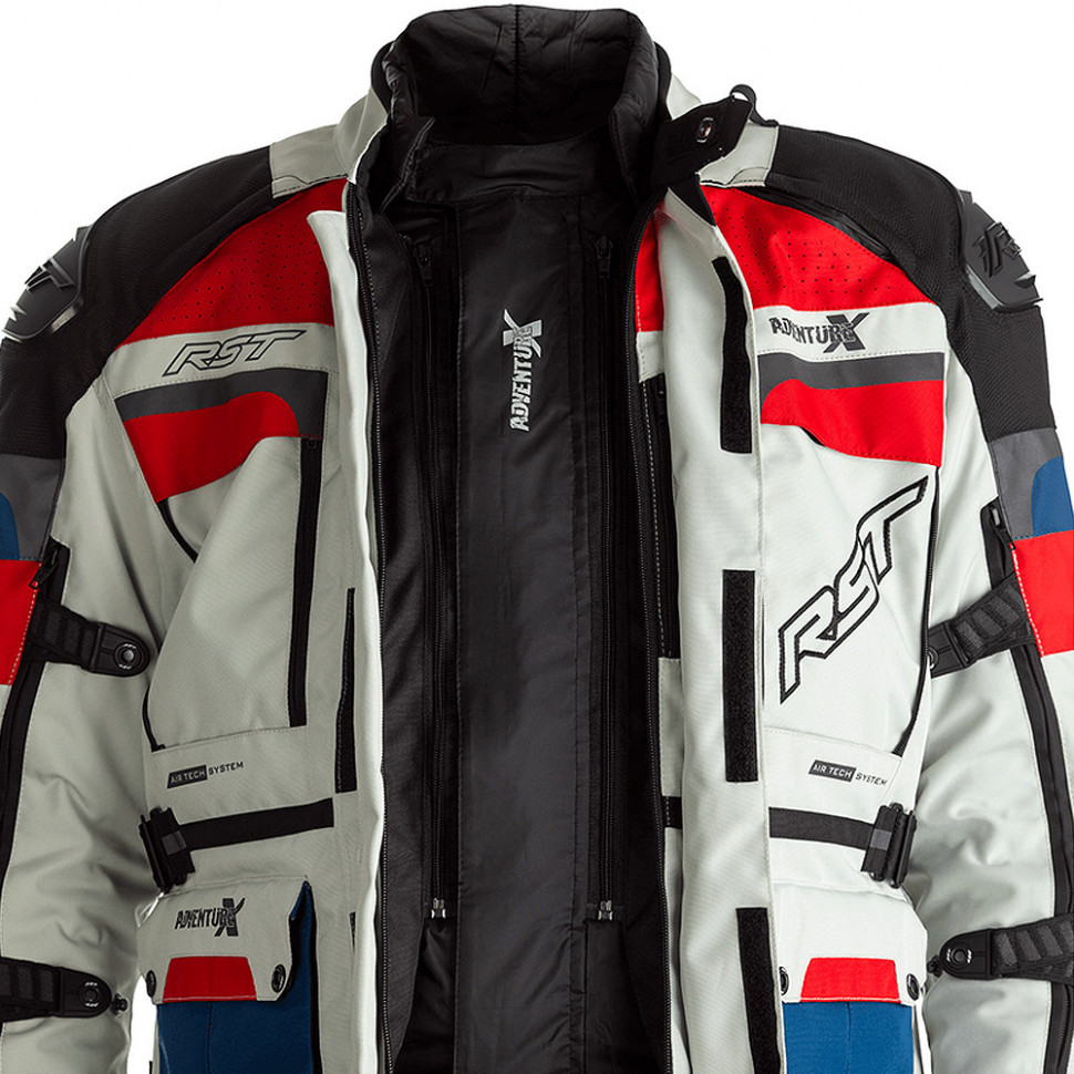 Мотокуртка мужская RST Pro Series Adventure-X CE Mens Textile Ice/Blue/Red