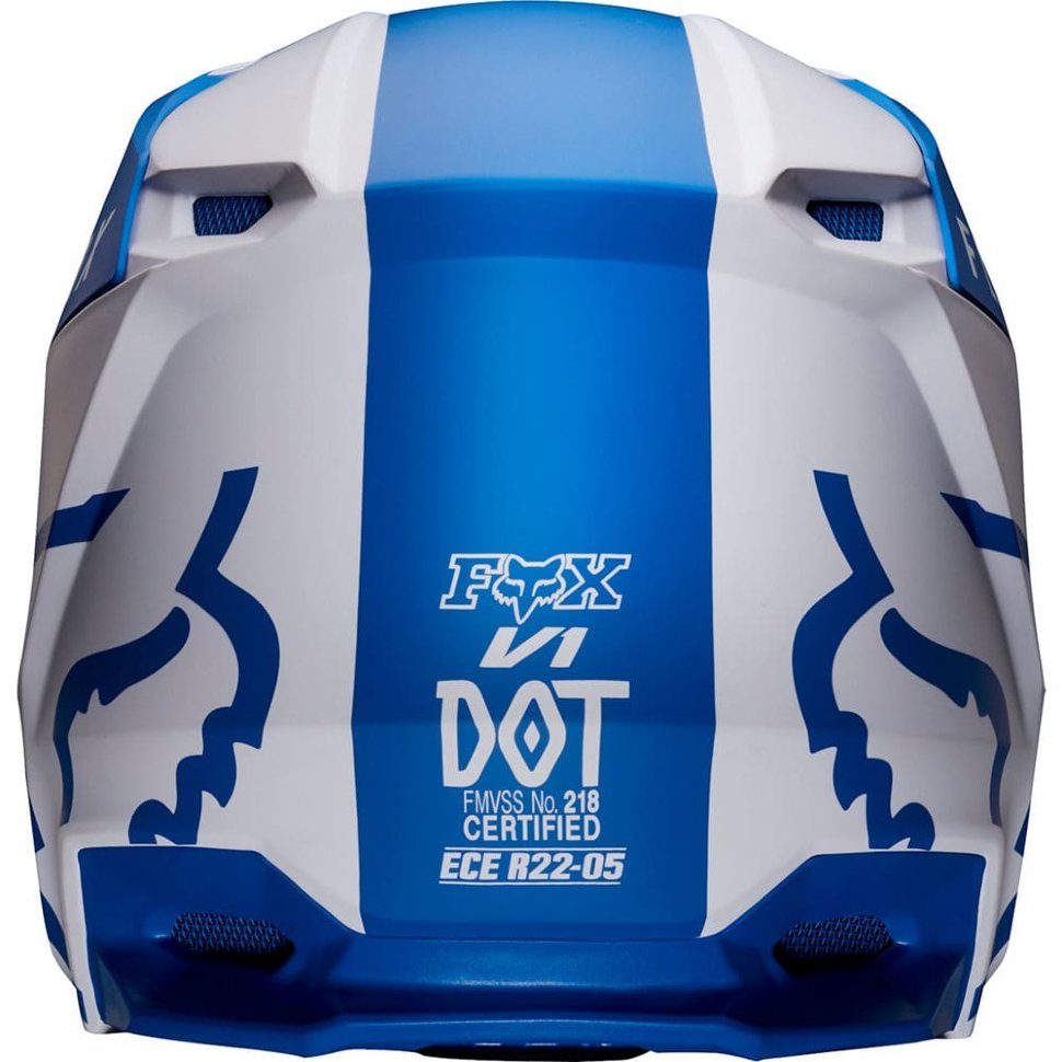 Мотошлем Fox V1 Mata Helmet Blue/White
