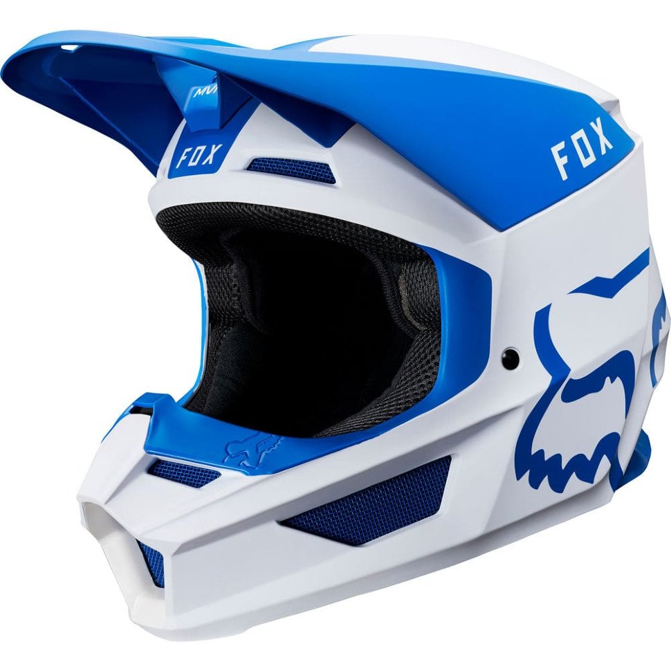 Мотошлем Fox V1 Mata Helmet Blue/White