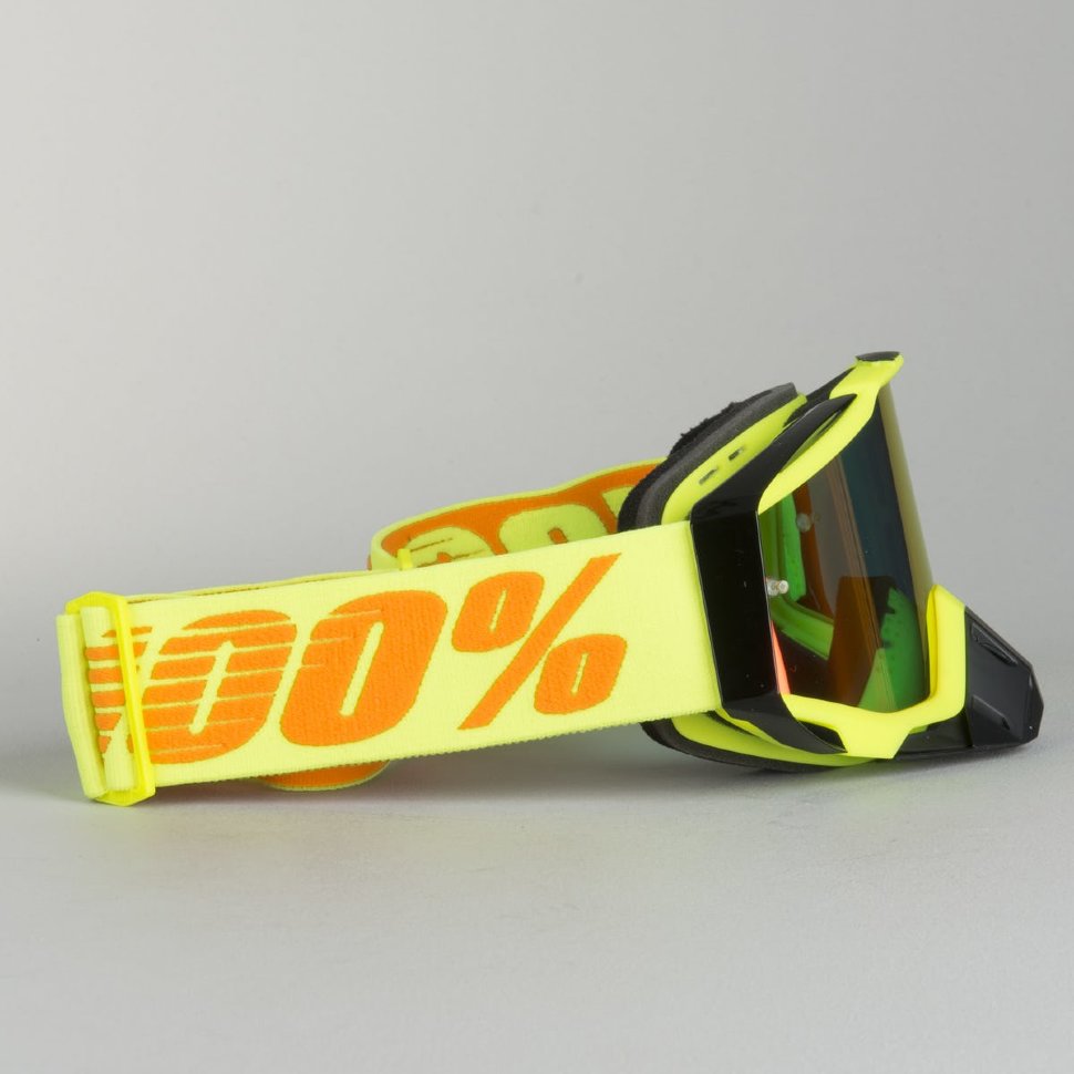 Мото очки 100% Racecraft Attack Yellow Mirror Lens Red (50110-026-02)