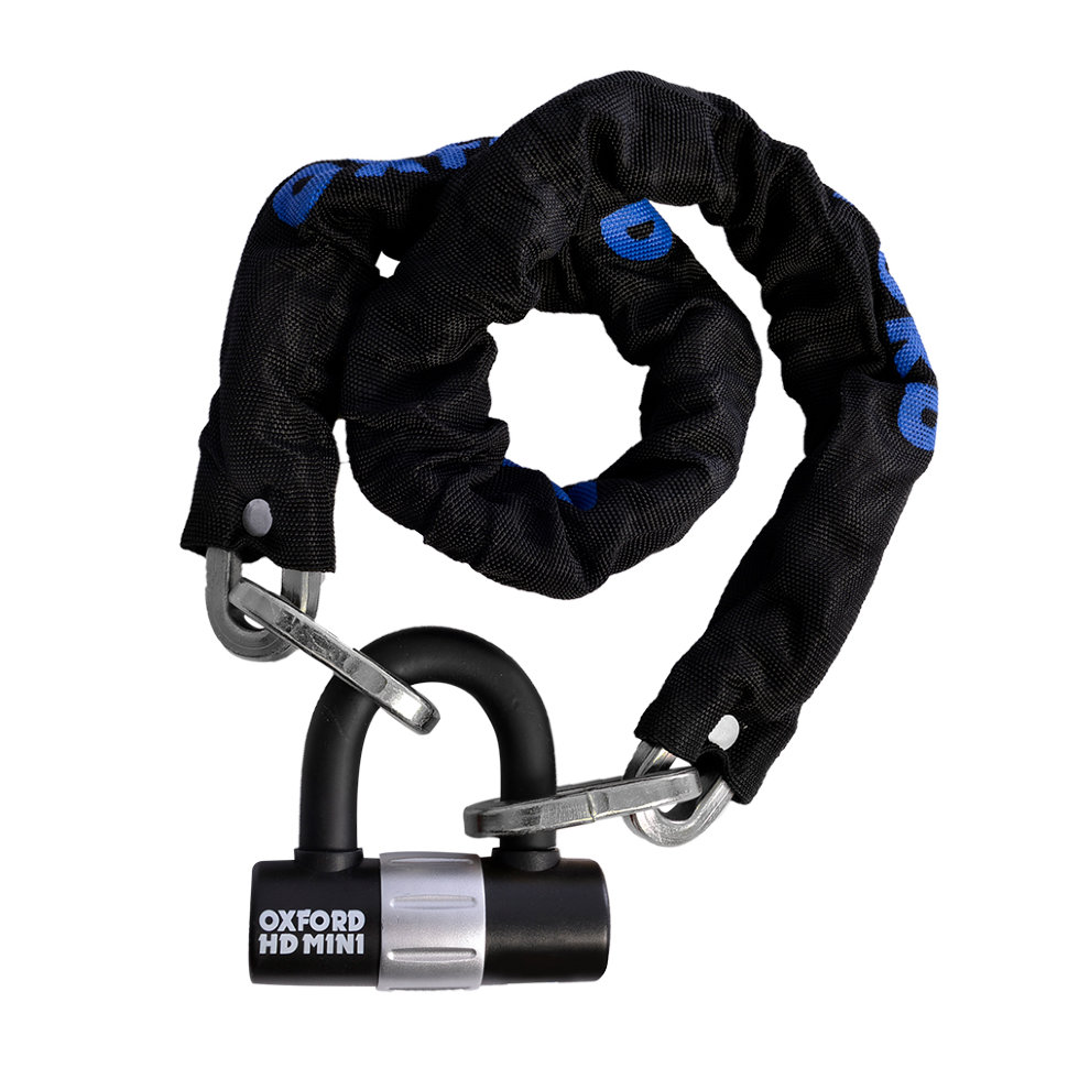 Мотозамок с цепью Oxford HD Chain Lock 1 mtr Black (OF157)