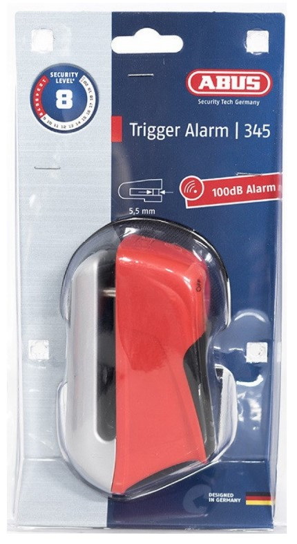 Мотозамок с сигнализацией ABUS 350 Trigger Alarm Red (559723)