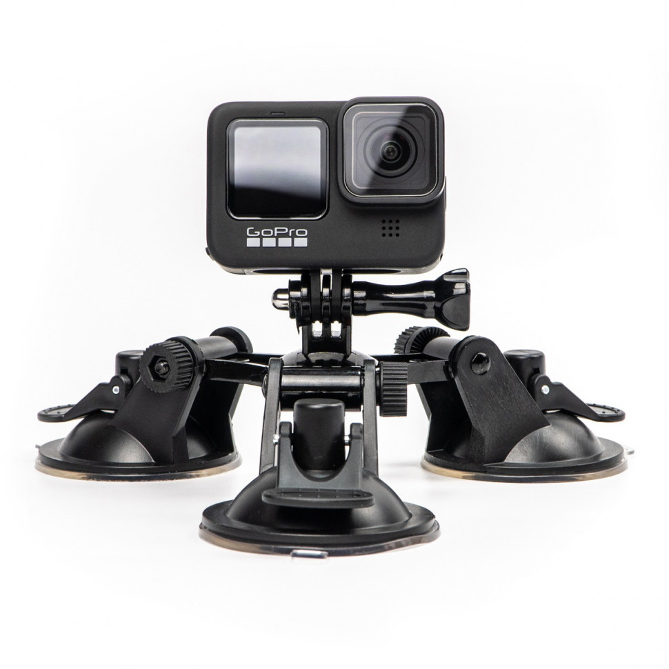 Потрійна присоска середня MSCAM Removable Tri-Angle Suction Cup для екшн камер GoPro, SJCAM, DJI