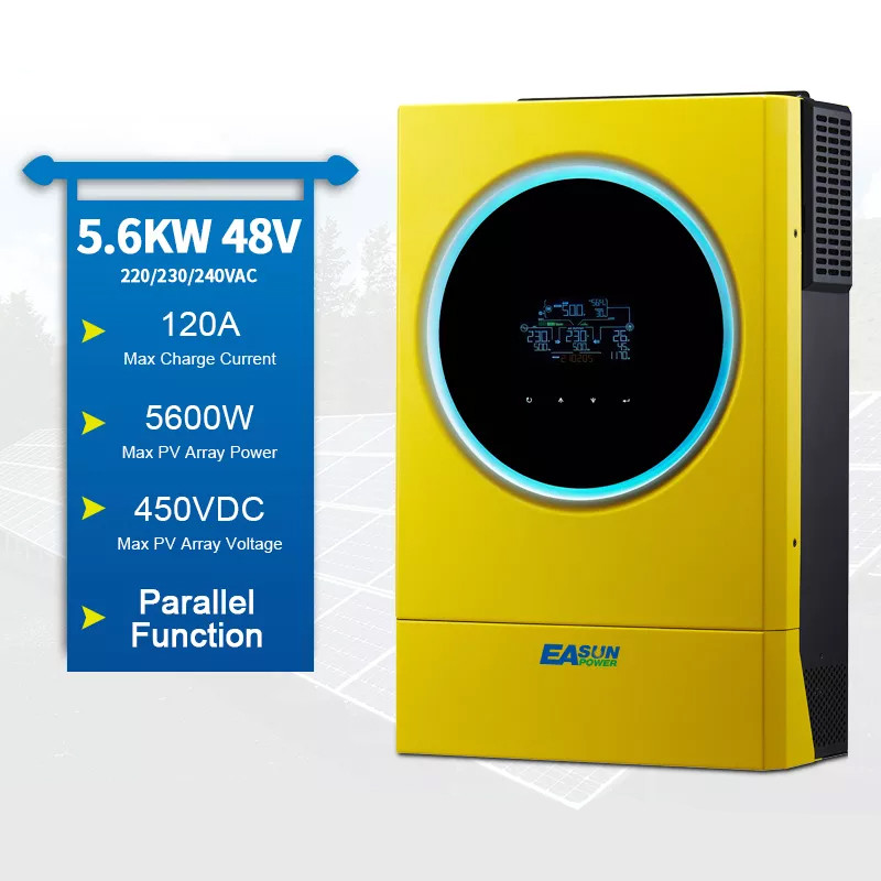 Гібридний сонячний інвертор Easun Power IGridSV-IV 5.6 кВт (MPPT 120 A + WiFi)