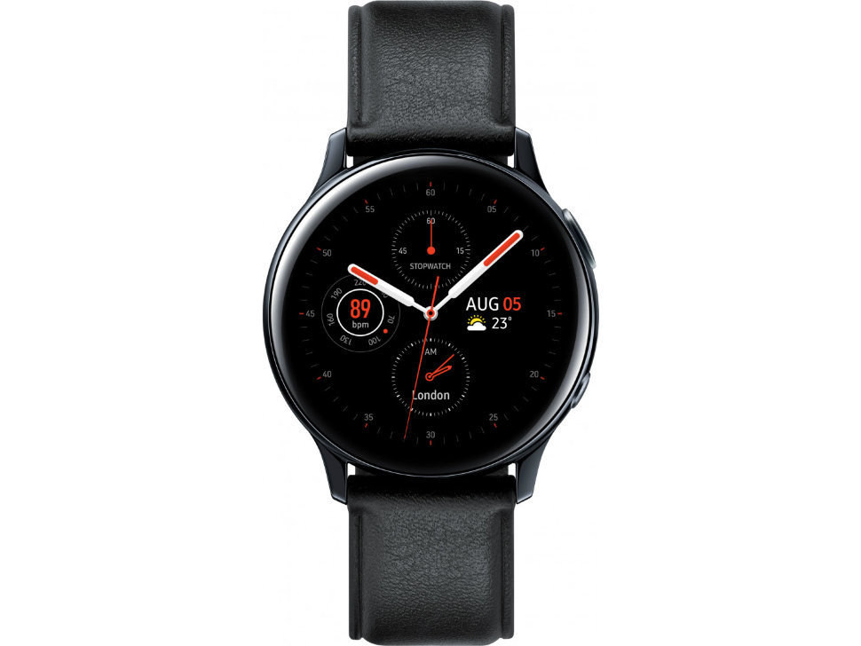 Смарт-часы Samsung Galaxy watch Active 2 Stainless steel (R830) Black (SM-R830NSKASEK)