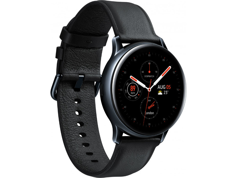 Смарт-часы Samsung Galaxy watch Active 2 Stainless steel (R830) Black (SM-R830NSKASEK)