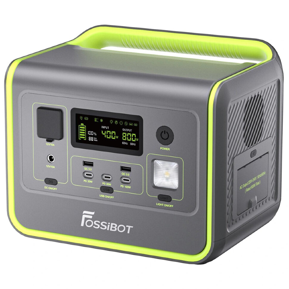 Зарядна станція Fossibot F800 (512 Вт·год / 800 Вт)