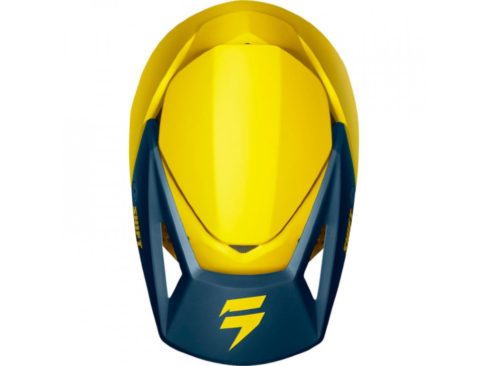 Мотошлем Shift Whit3 Helmet Yellow-Navy
