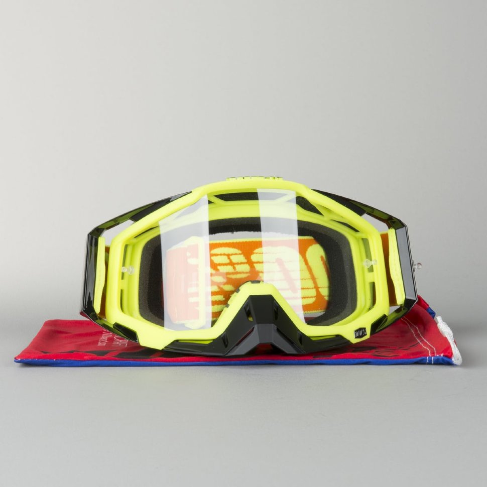 Мото очки 100% Racecraft Attack Yellow Clear Lens (50100-026-02)