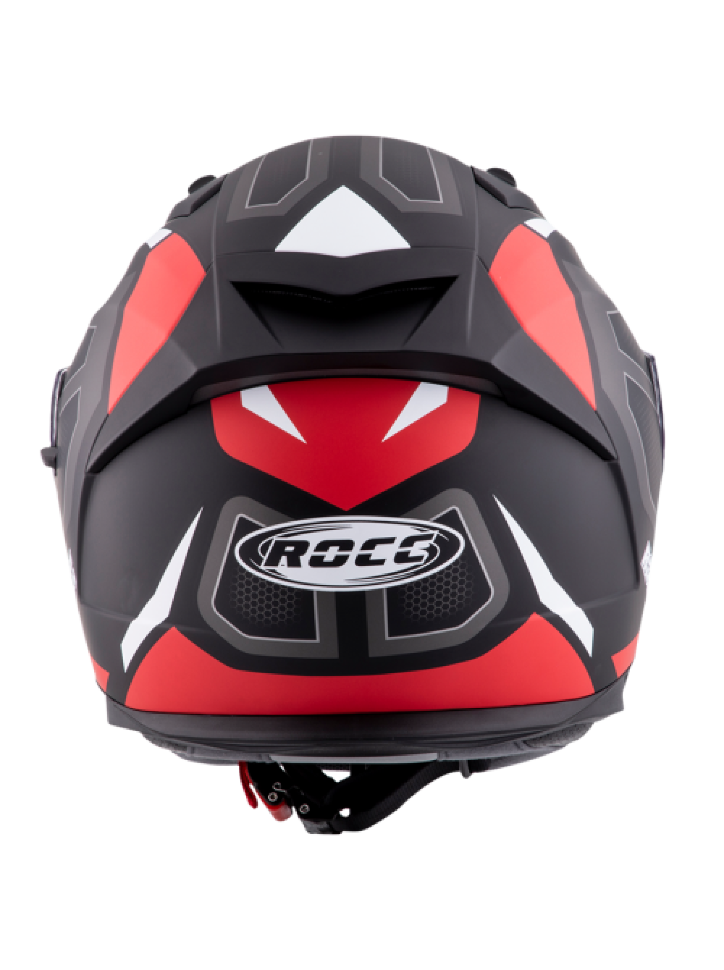 Мотошлем Rocc 331 Matt Schwarz/Rot