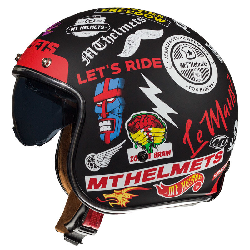 Мотошлем MT Helmets Le Mans 2 SV Anarchy Black/Multicolor