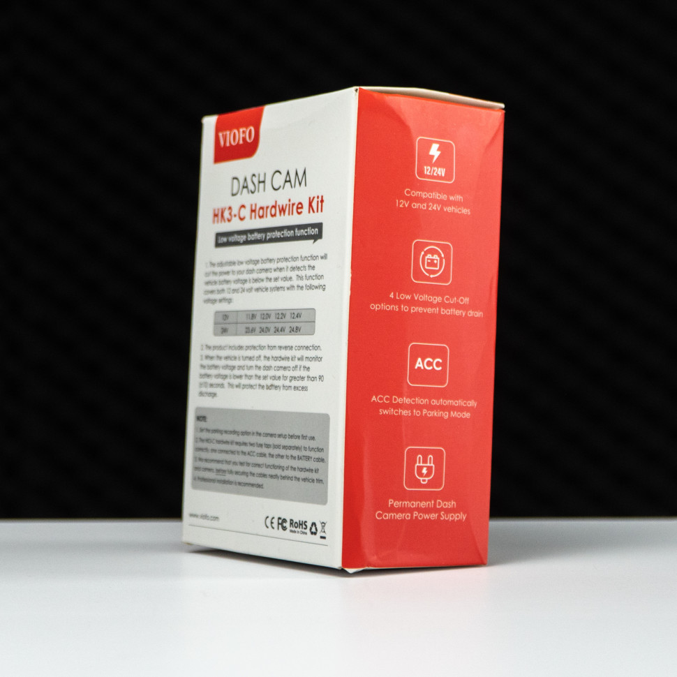 Кабель підключення паркувального режиму A139 VIOFO HK3-C ACC Hardware Kit