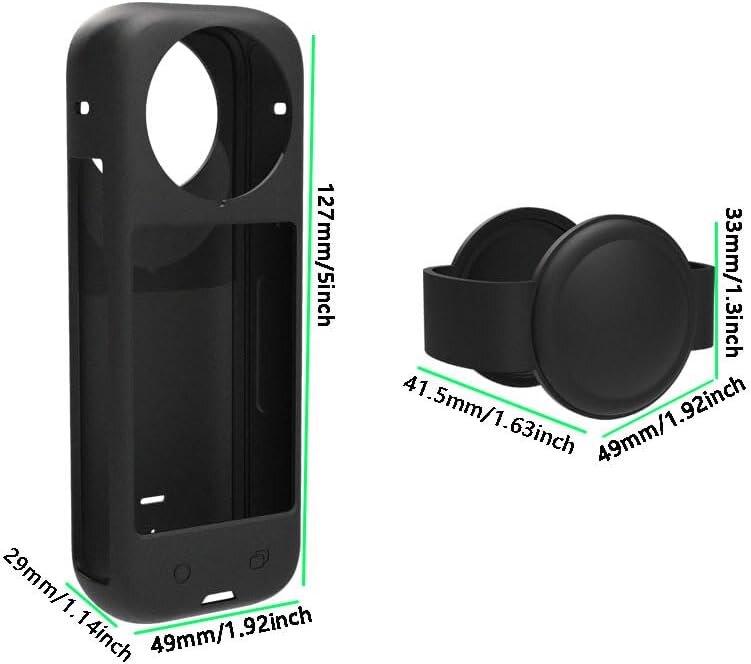 Силіконовий чохол із захистом лінз MSCAM для Insta360 X4