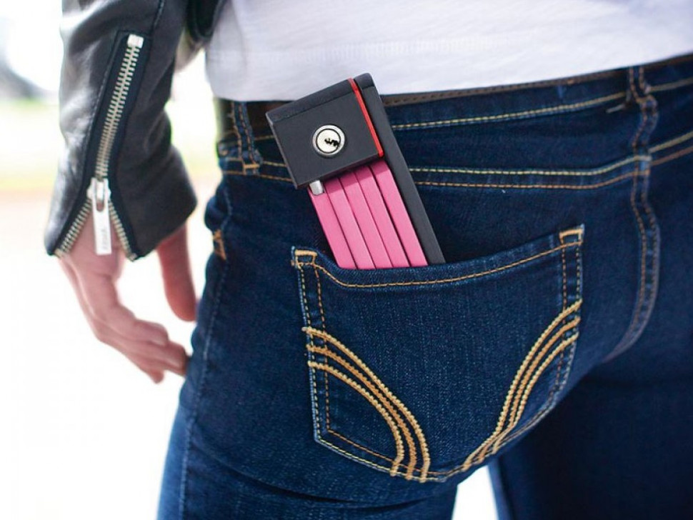 Замок сегментный ABUS 5700/80 uGrip Bordo ST Pink (112775)