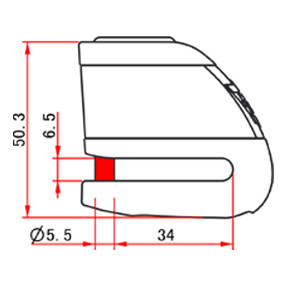Мотозамок на диск Kovix KA1 FG Fluorescent Green (KA1 FG)