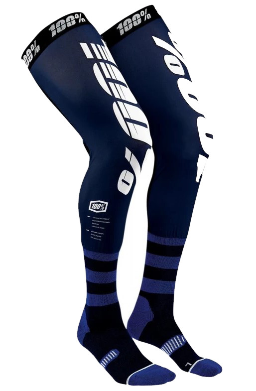 Мото шкарпетки Ride 100% REV Knee Brace Performance Moto Socks Navy