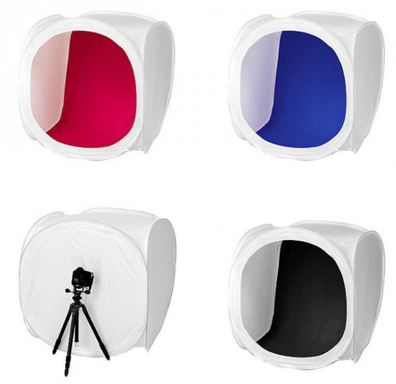 Лайт куб Mircopro LT-011 40х40х40 см. белый с 4 фонами (LT-011_404040)