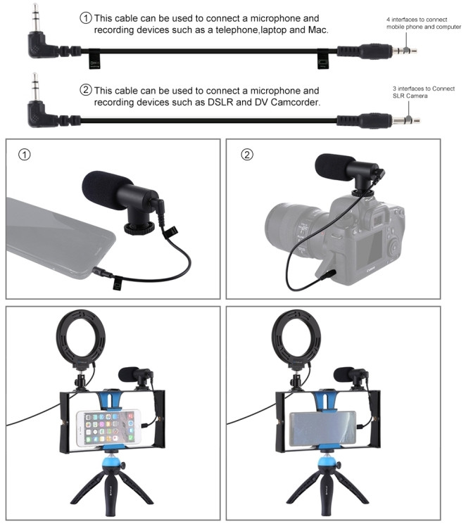 Набор блогера Puluz PKT3025L Blue