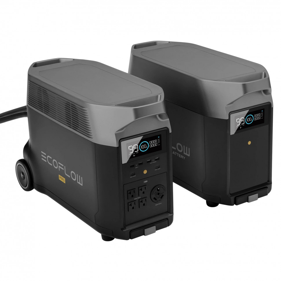 Комплект EcoFlow DELTA Pro + 2xDELTA Pro Extra Battery (10800 Вт·ч / 3600 Вт)