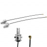Монтажний комплект Alientech для встановлення антен на пульт DJI RC-N1 (PRO-BK-MA2/QMA160IPX)