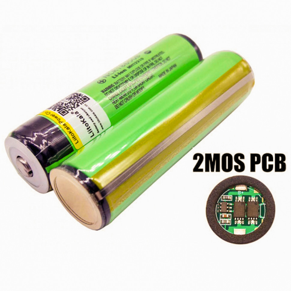 Комплект акумуляторів Liitokala NCR18650B 34B-PCB 3400mAh для пультів RadioMaster TX16S/TX12/Boxer (2шт)