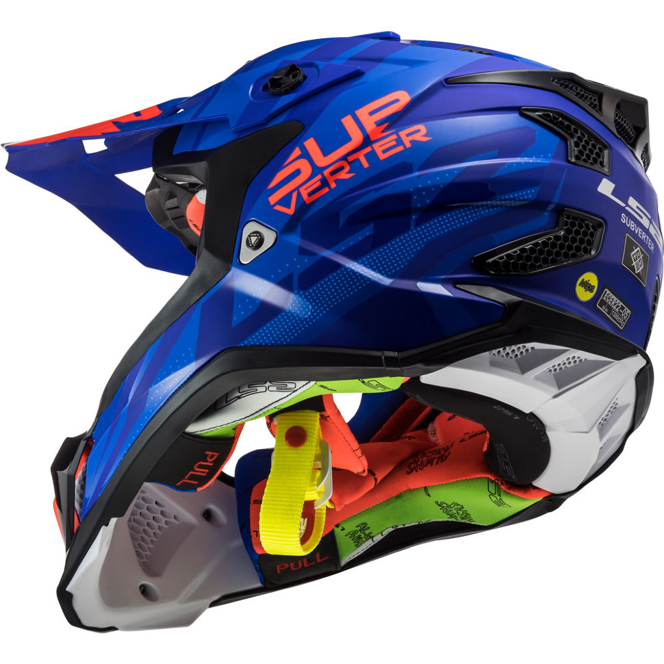 Мотошлем LS2 MX470 Subverter Troop Matt Blue/Orange