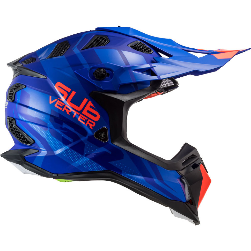 Мотошлем LS2 MX470 Subverter Troop Matt Blue/Orange