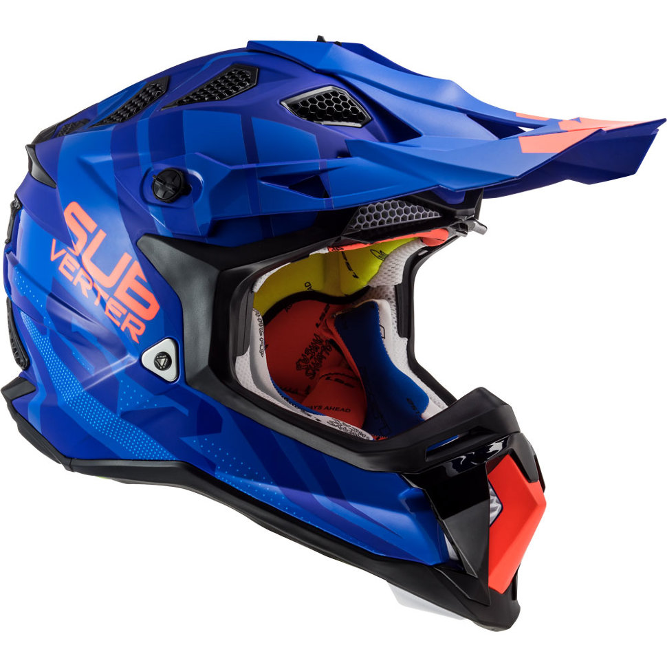 Мотошлем LS2 MX470 Subverter Troop Matt Blue/Orange