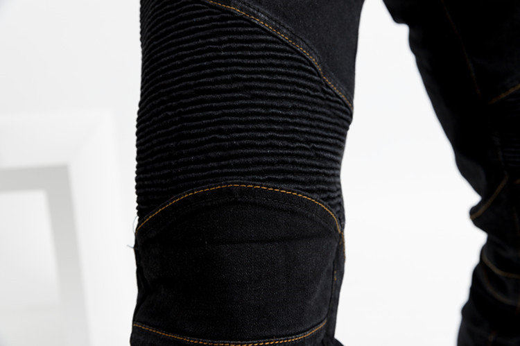 Мотоджинсы с защитой KOMINE PK-718 Kevlar super fit Black