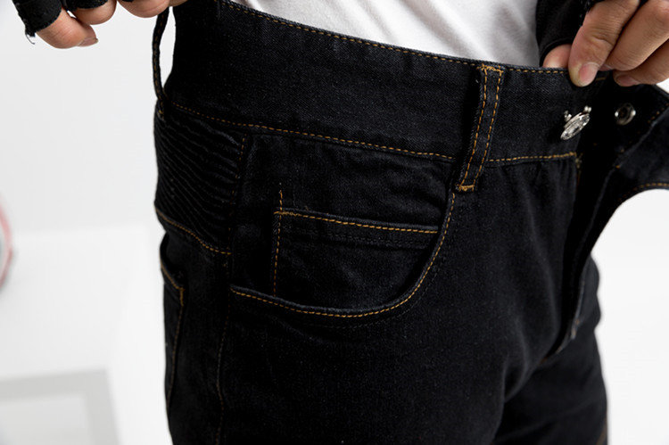 Мотоджинсы с защитой KOMINE PK-718 Kevlar super fit Black