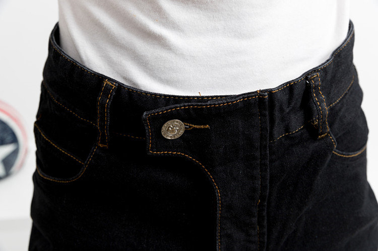 Мотоджинсы с защитой KOMINE PK-718 Kevlar super fit Black