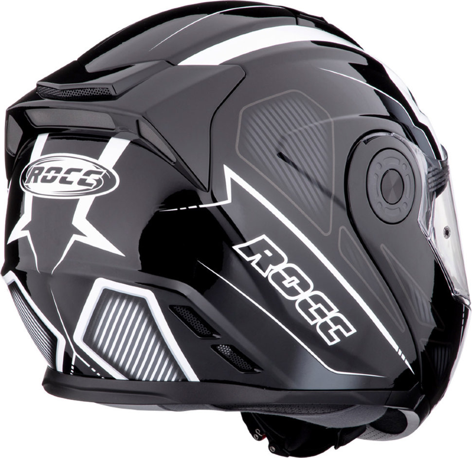 Мотошлем Rocc 881 Schwarz Weiss