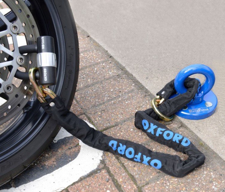 Мотозамок с цепью Oxford HD Loop Chain Lock 1.2 mtr x 10mm (LK146)