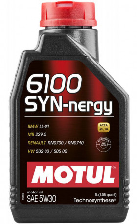 Моторное масло Motul 6100 Syn-Nergy SAE 5W-30 1л (838311)