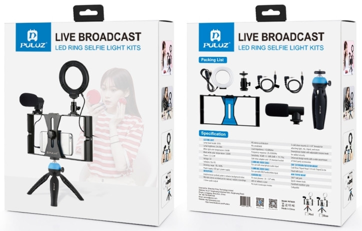 Набор блогера Puluz PKT3025R Red