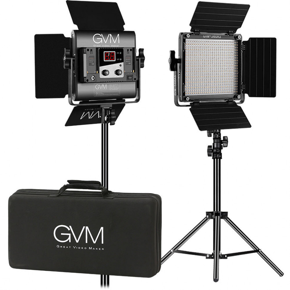 Набір постійного LED відеосвітла GVM 560AS (GVM-560AS-2L)