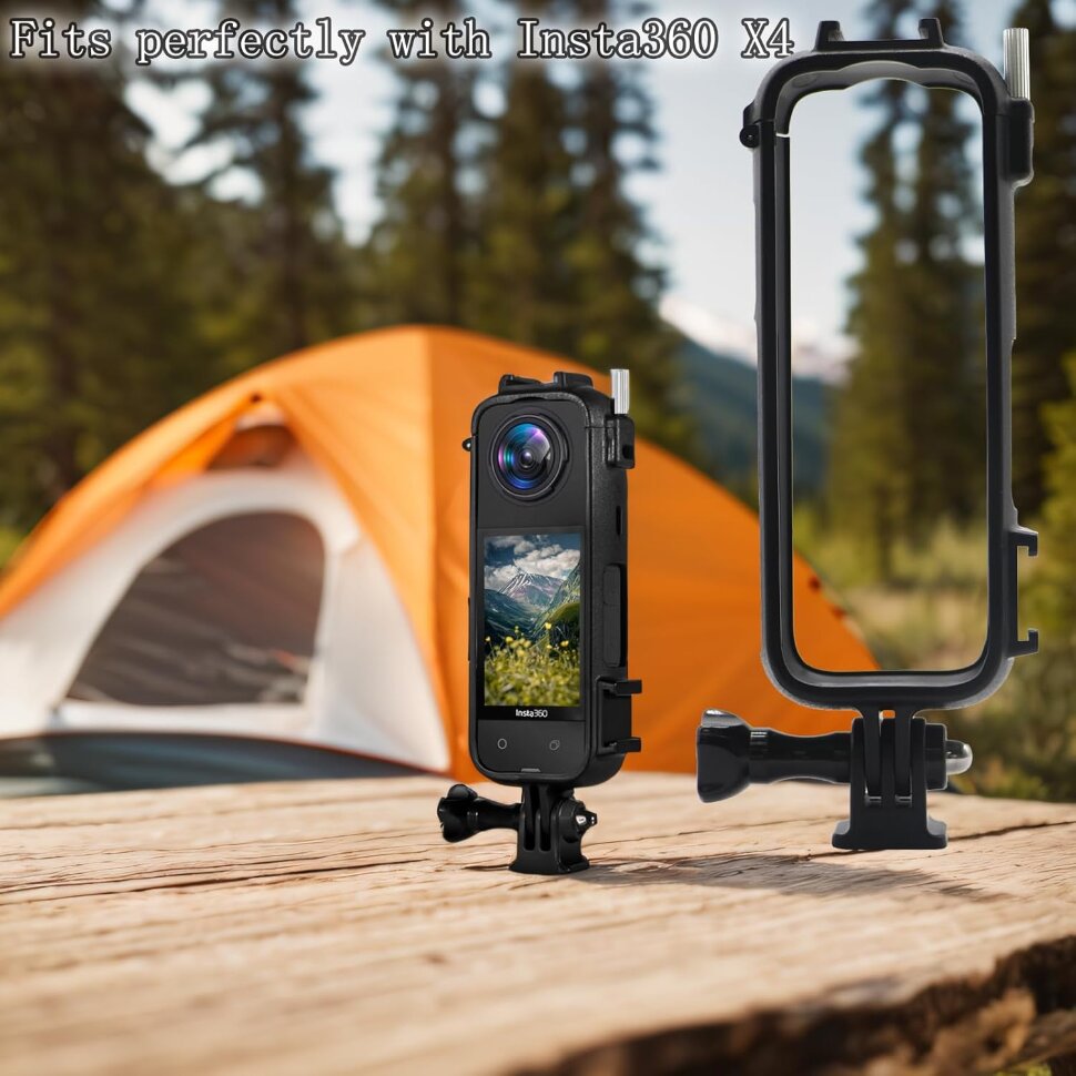 Универсальная клетка + силиконовая защита линз MSCAM для Insta360 X4