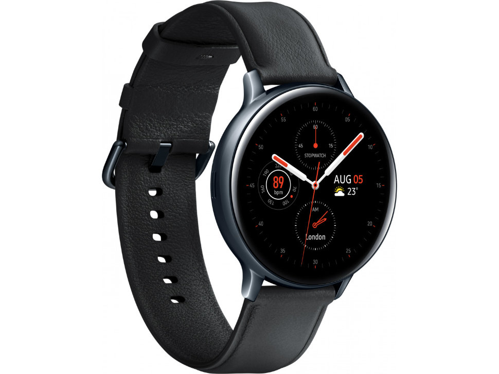 Смарт-часы Samsung Galaxy watch Active 2 Stainless steel (R820) Black (SM-R820NSKASEK)