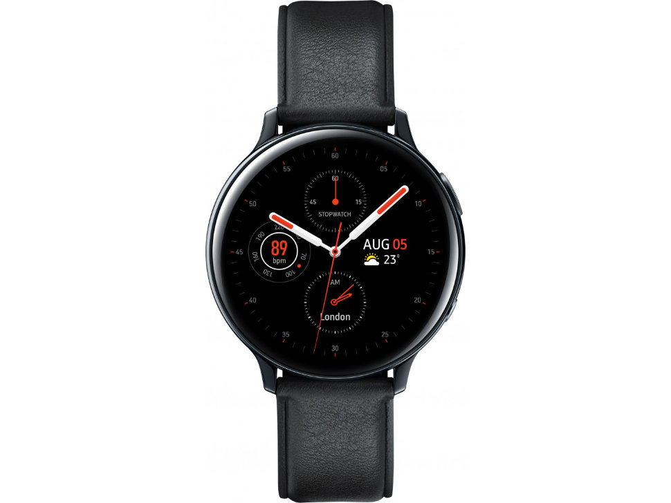 Смарт-часы Samsung Galaxy watch Active 2 Stainless steel (R820) Black (SM-R820NSKASEK)